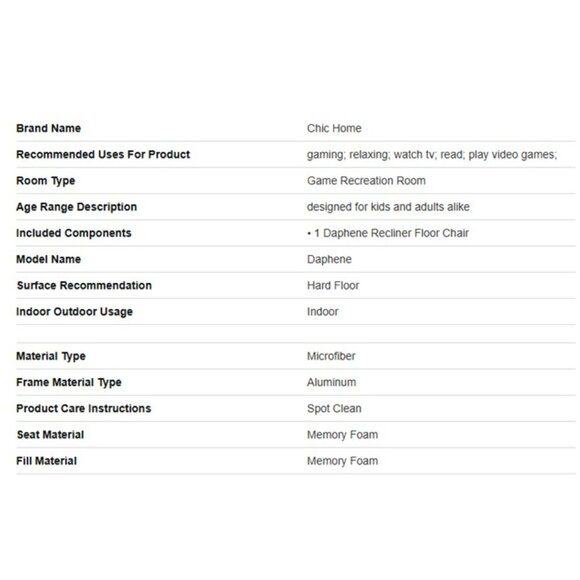 Microfiber Reclining Floor Chair, Gaming Sofa Chair, Adjustable, Cushioned NEW! - Picture 5 of 9